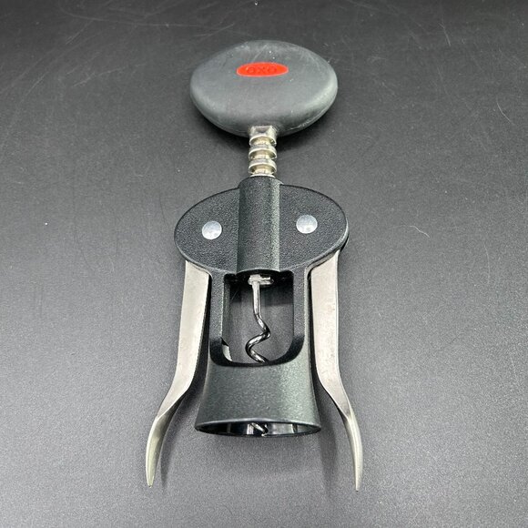 OXO Wine Opener Key Winged Corkscrew Bottle Opener Bartender Barware Tool Black - Picture 4 of 7